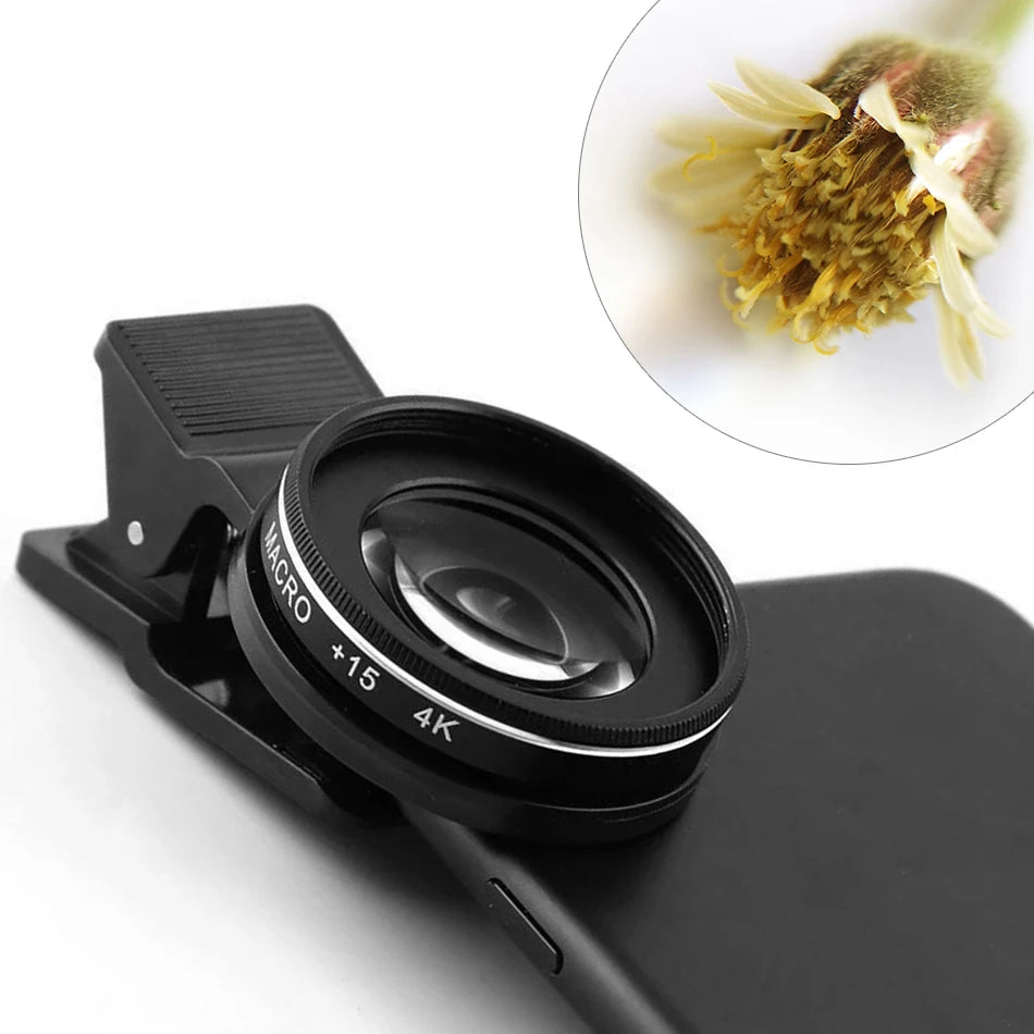 MacroLens Pro Kit Smartphone Camera Lenses Macro, Wide-Angle, Fish-Eye, Telephoto Clip-On