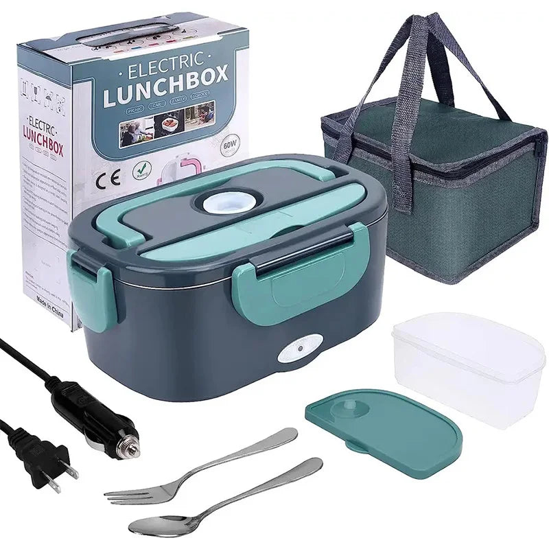 HotBox Portable Lunch Warmer 1.5L Stainless Steel Leak-Proof Container Electric