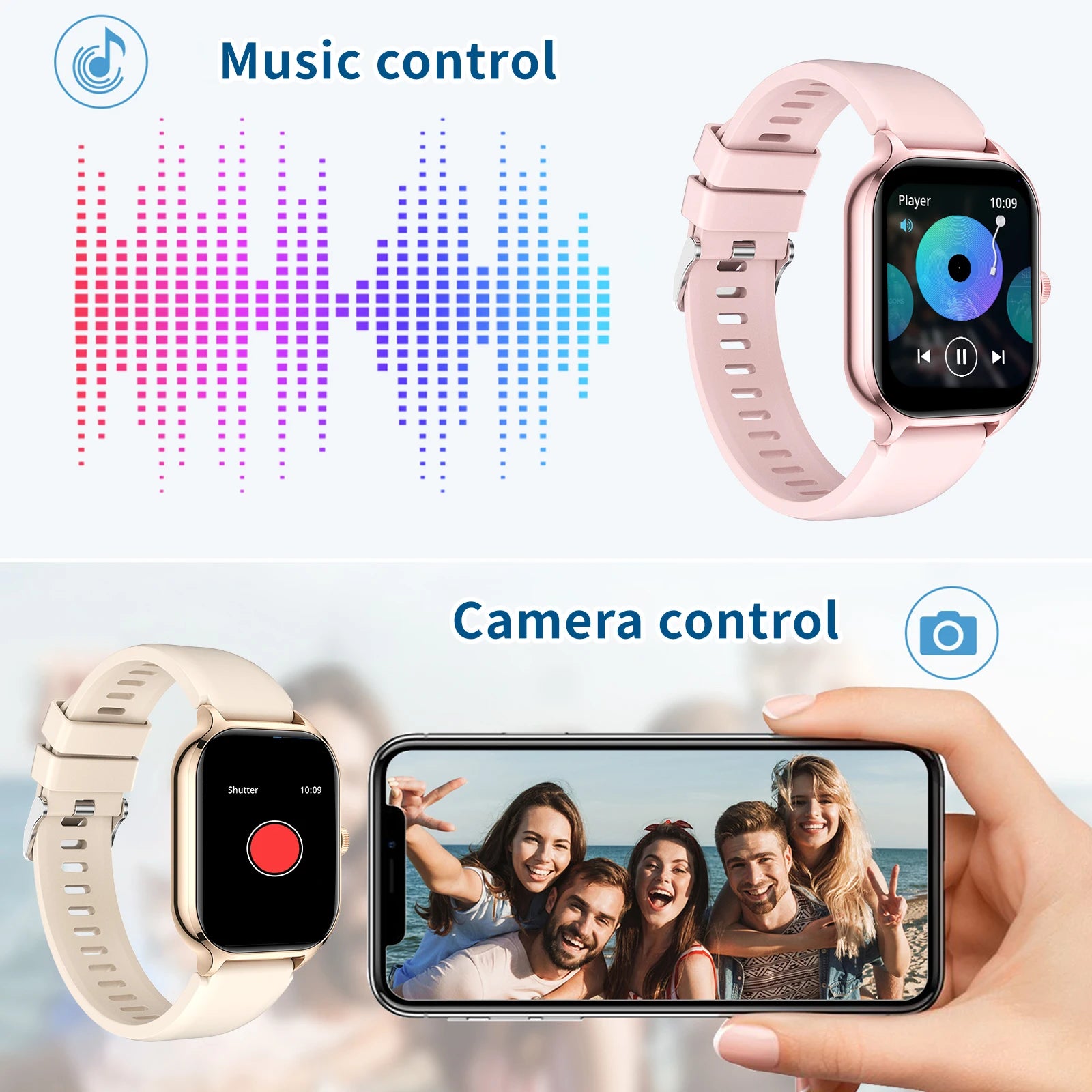 WristCall Smartwatch Smart Fitness & Communication Watch HD Touchscreen Call + Message Notifications