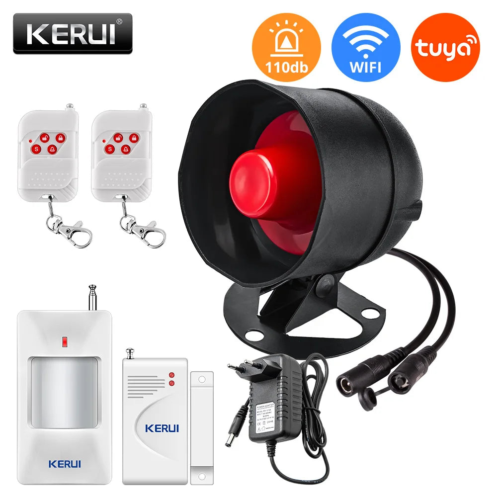 SecureHome Alarm Kit Wireless Smart Home Alarm System Real-Time Monitoring
