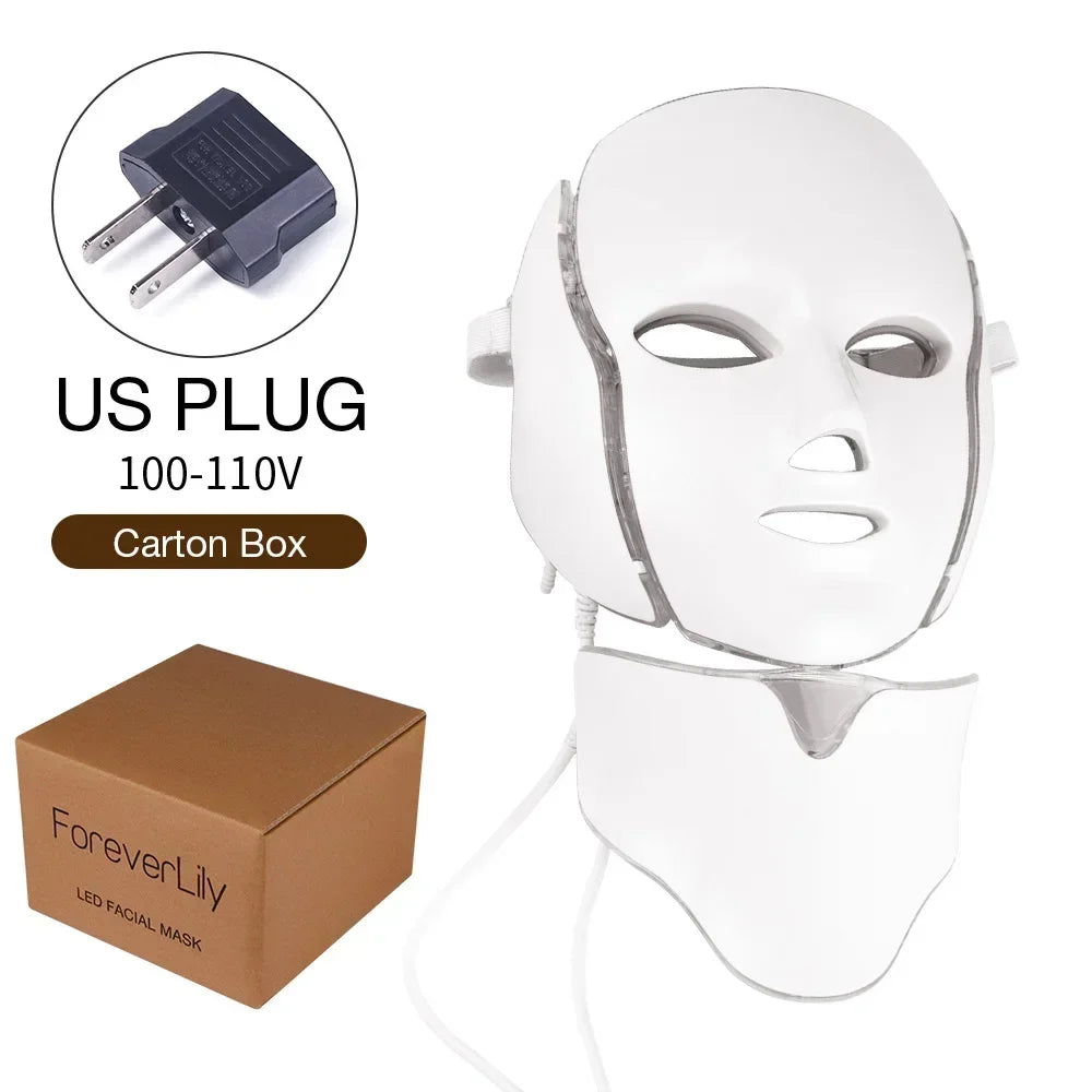 Radiance LED Therapy Mask Light Modes 7 Colors Anti-Aging Acne Care Skin Brightening