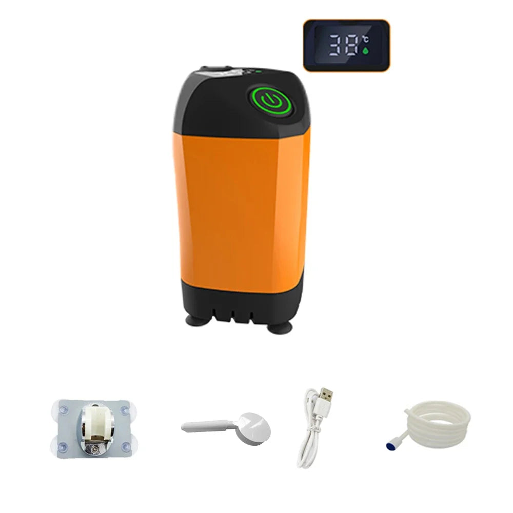 TrailShower Camping Shower Portable Electric Outdoor Shower Up to 3L/min Built-In LED Lantern